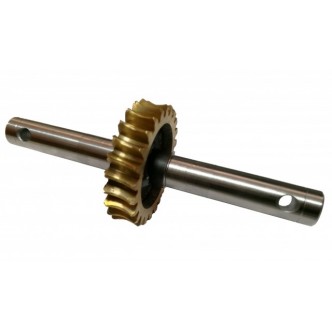 Pinion din bronz cu ax pentru motosapa / motocultor Ruris PSR 1:28